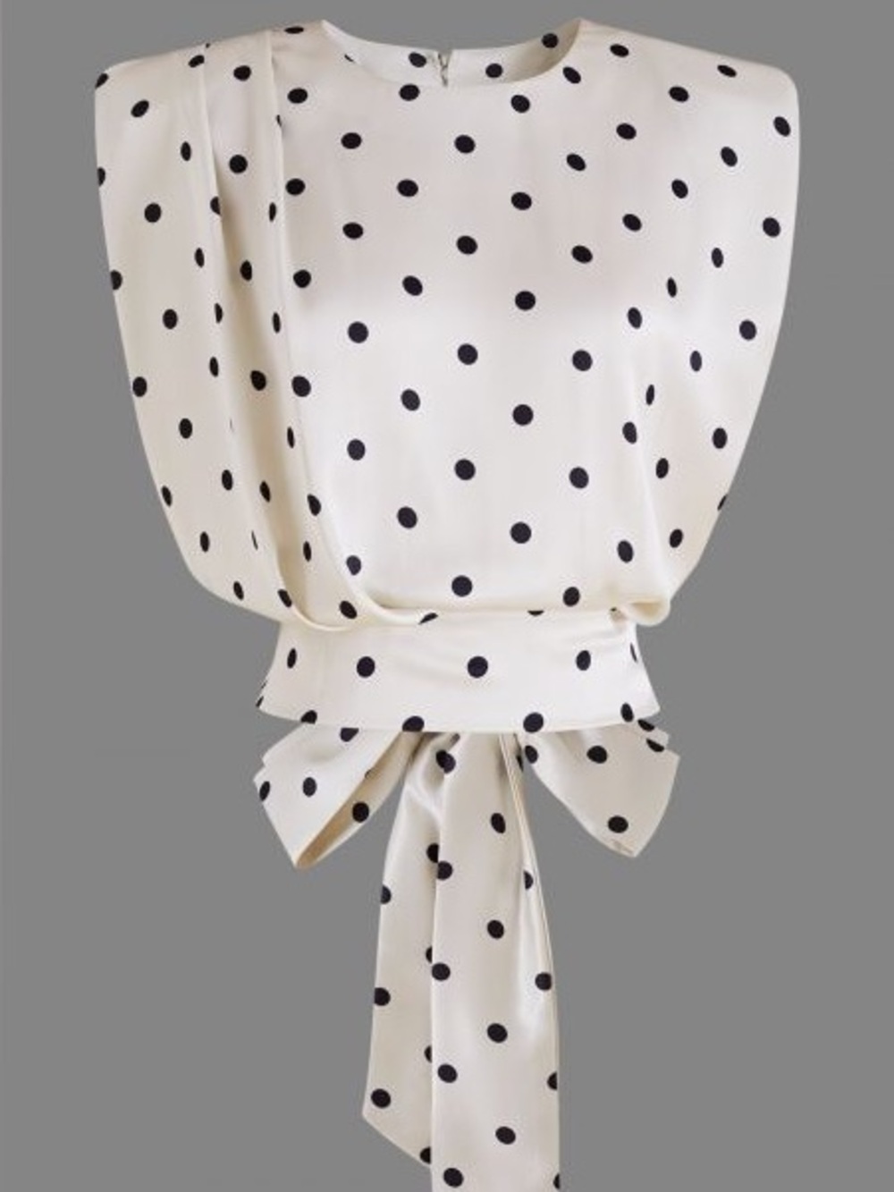CHICWISH SATIN POLKA DOT MAXI SKIRT AND SLEEVELESS TOP SET - XS/S - Picture 4 of 12